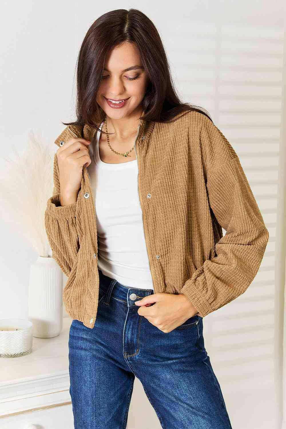 Women's Fashion Jacket Trendsi Women's Long Sleeve Cozy Chic Fashion Jacket