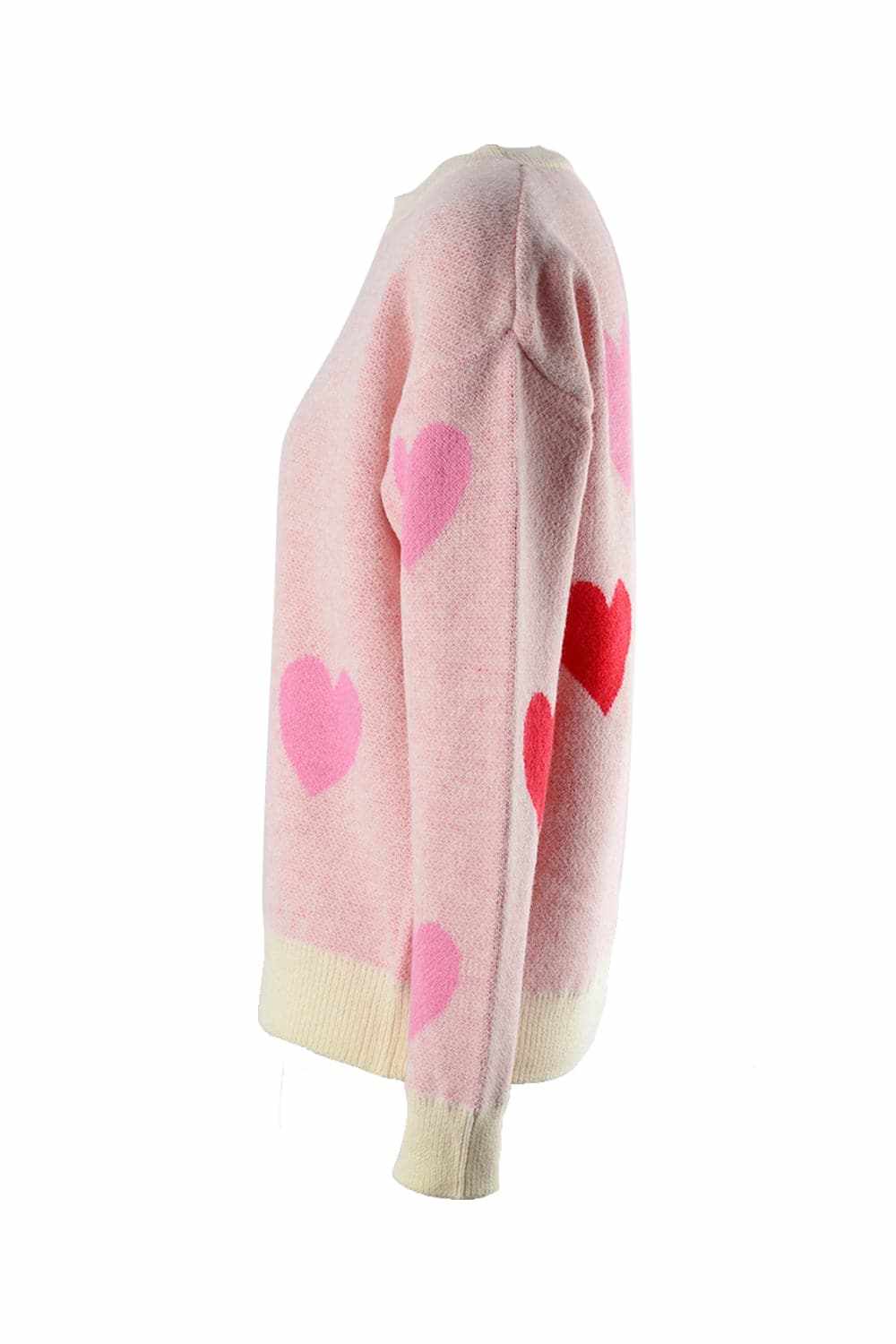 Trendsi Blush Pink Dropped Shoulder Sweater
