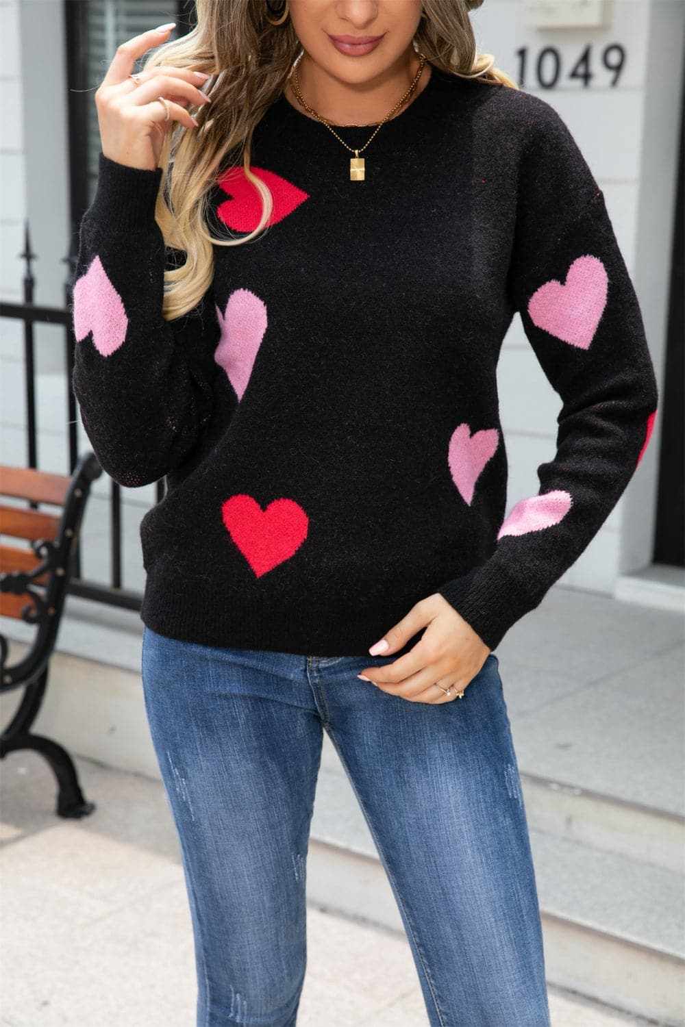 Trendsi Blush Pink Dropped Shoulder Sweater