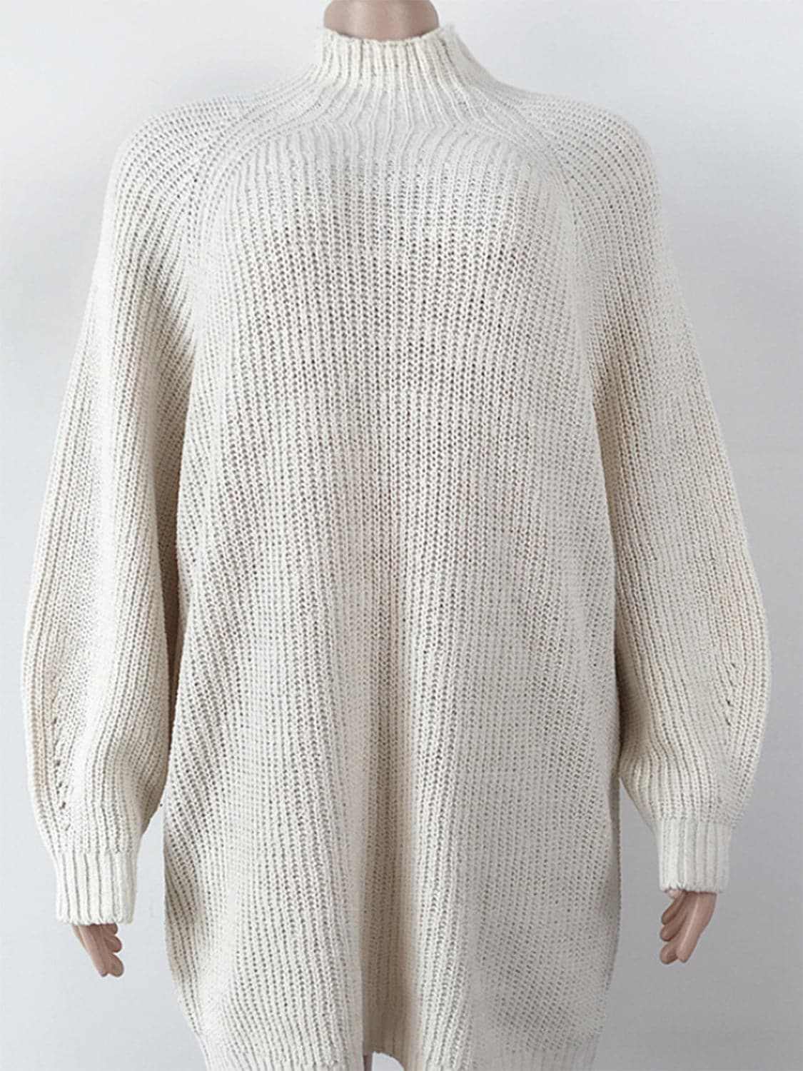 Trendsi Sweater Dress Mock Neck Midi — Cozy Knit for Fall