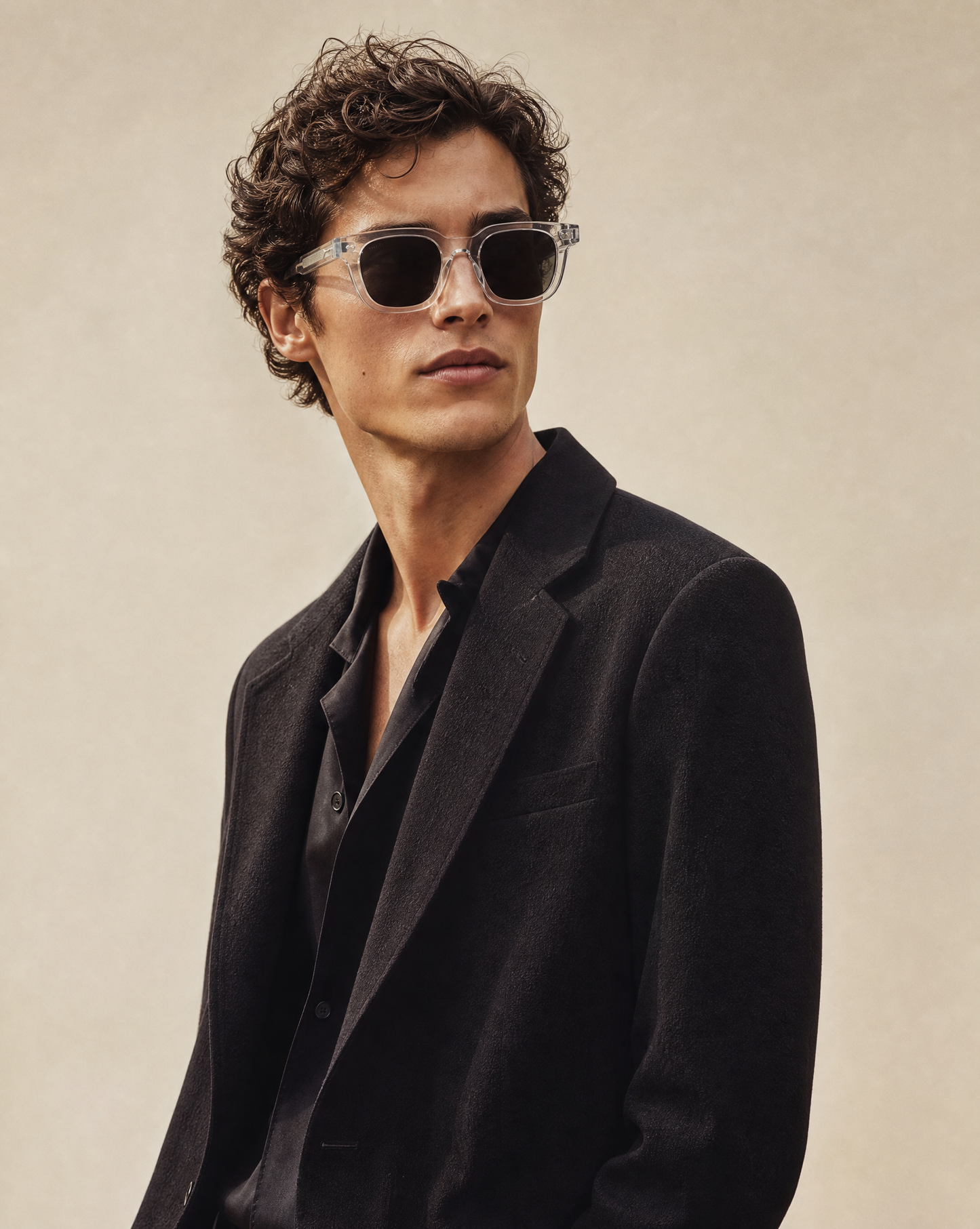 Cuadra 46mm Square Sunglasses | Clear