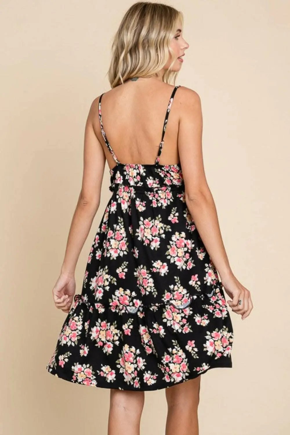 Dresses Trendsi swimwear - Culture Code Full Size Floral Frill Cami Dress
