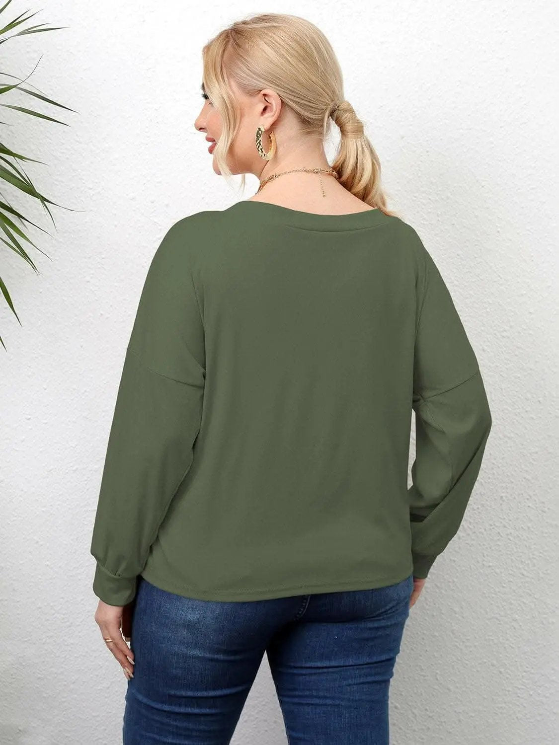 T-Shirts Trendsi plus - Curvy twist drop shoulder tee
