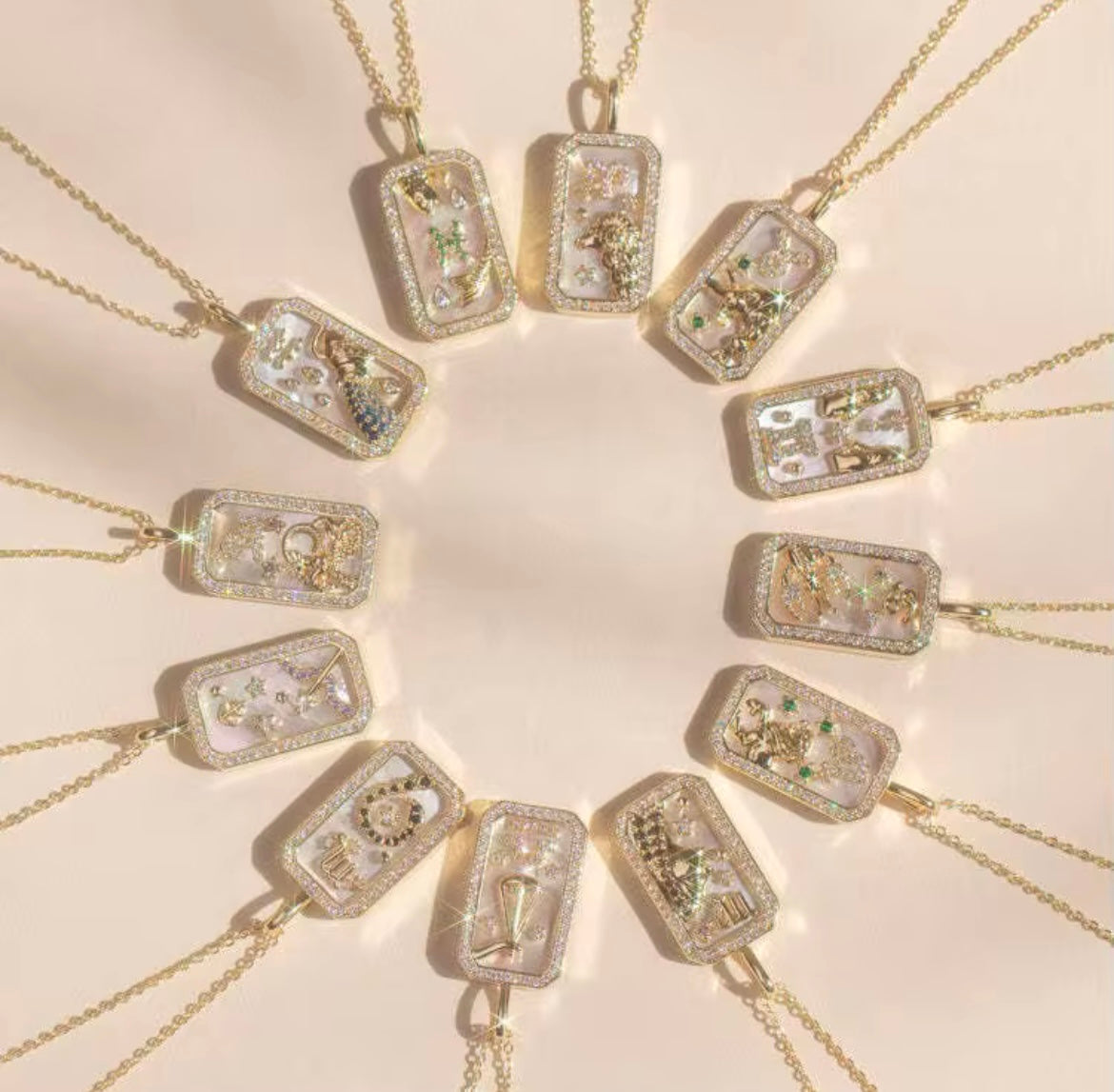 Zodiac Necklace - Double Sides
