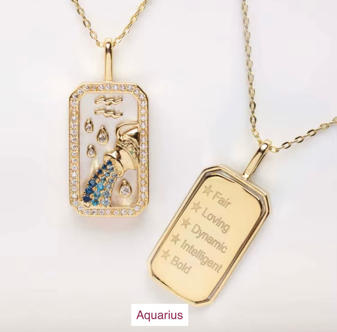 Zodiac Necklace - Double Sides