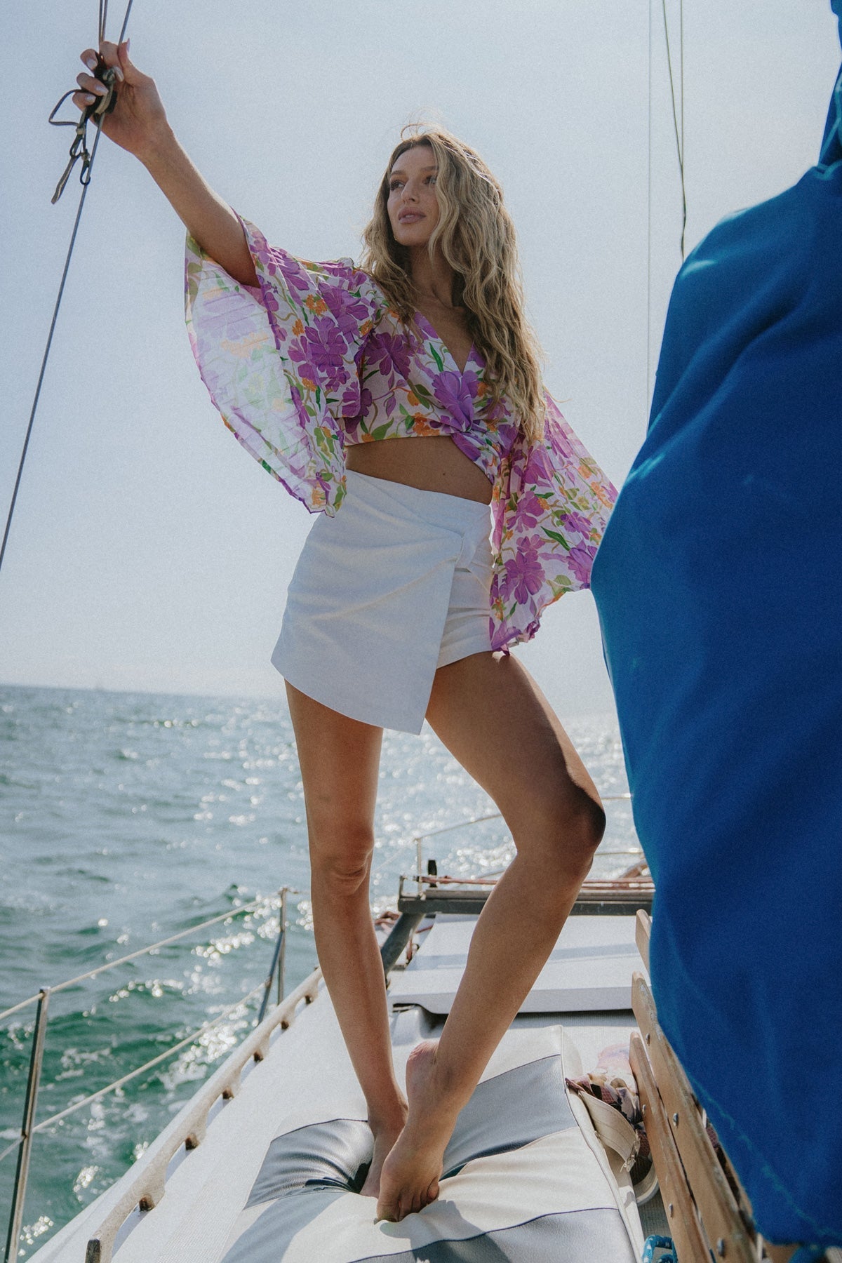 PASSPORT DESTINATION TWILL DENIM SKORT