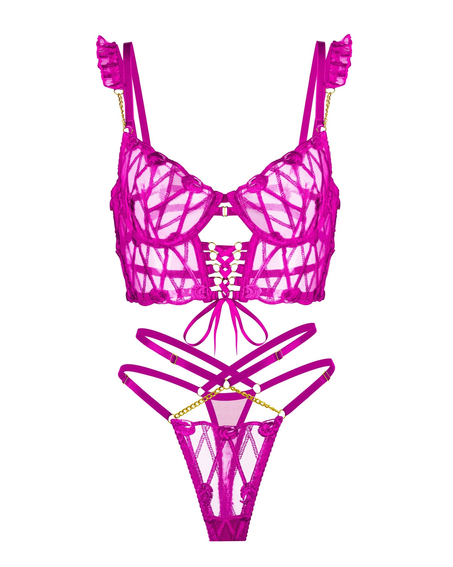 Adriana Rose Pink Adjustable Set