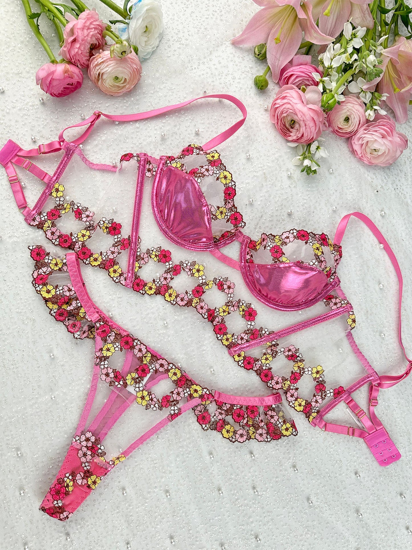 Amelia Petal Lingerie Set