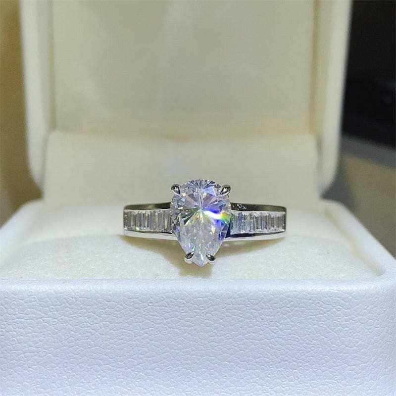 Hats Trendsi 3 Carat Moissanite Ring Women's Jewelry Dazzling Statement Ring