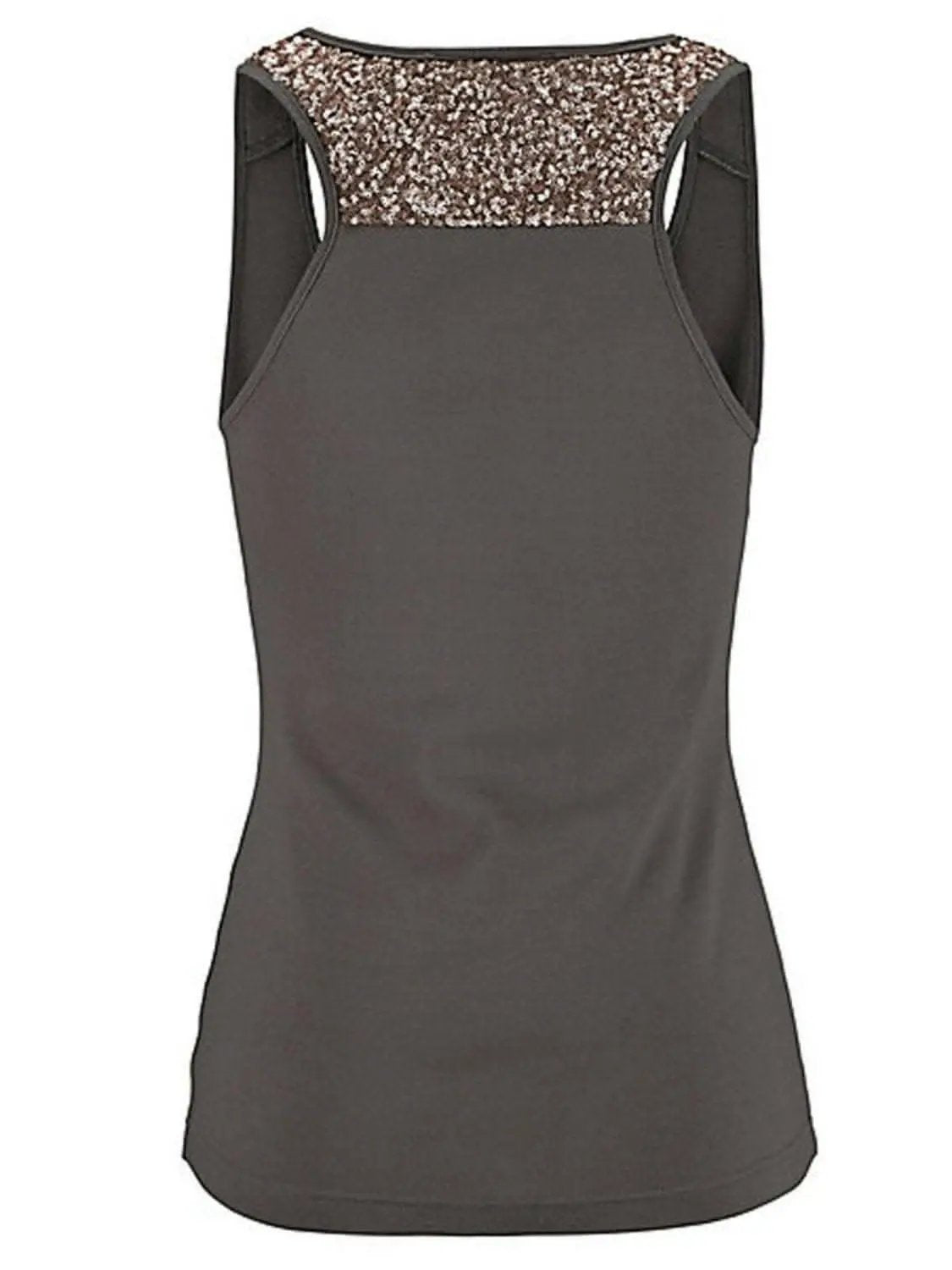 T-Shirts Trendsi just arrived - Dazzling sequin sheer tank top