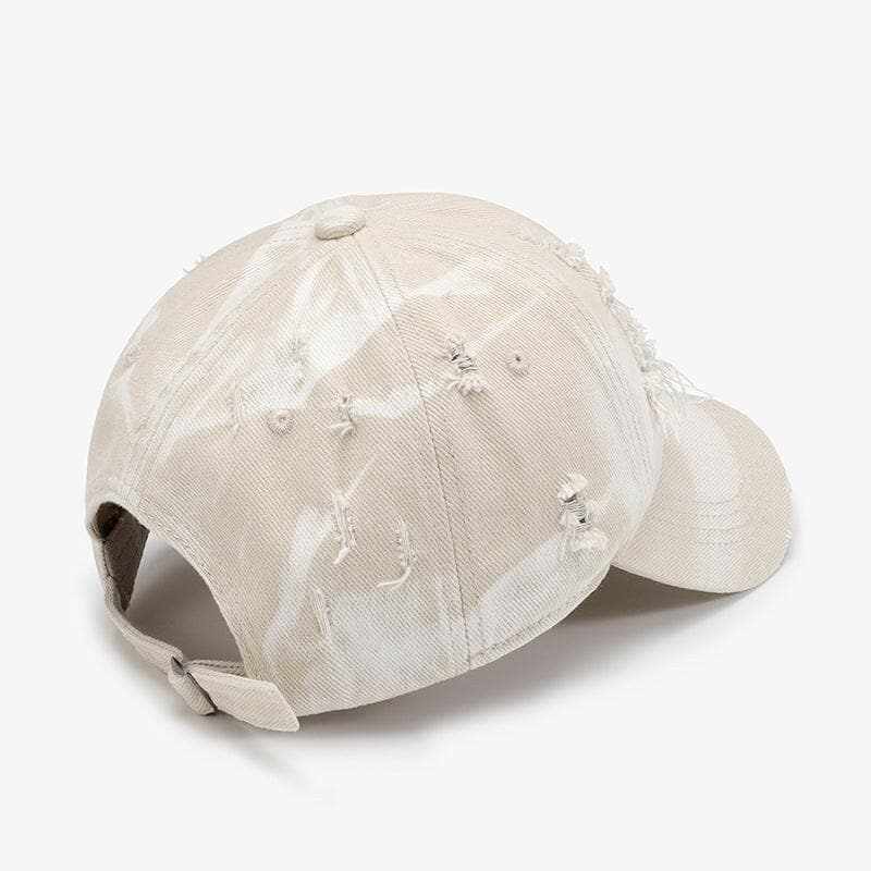 Trendsi Distressed Cotton Baseball Cap Adjustable Unisex