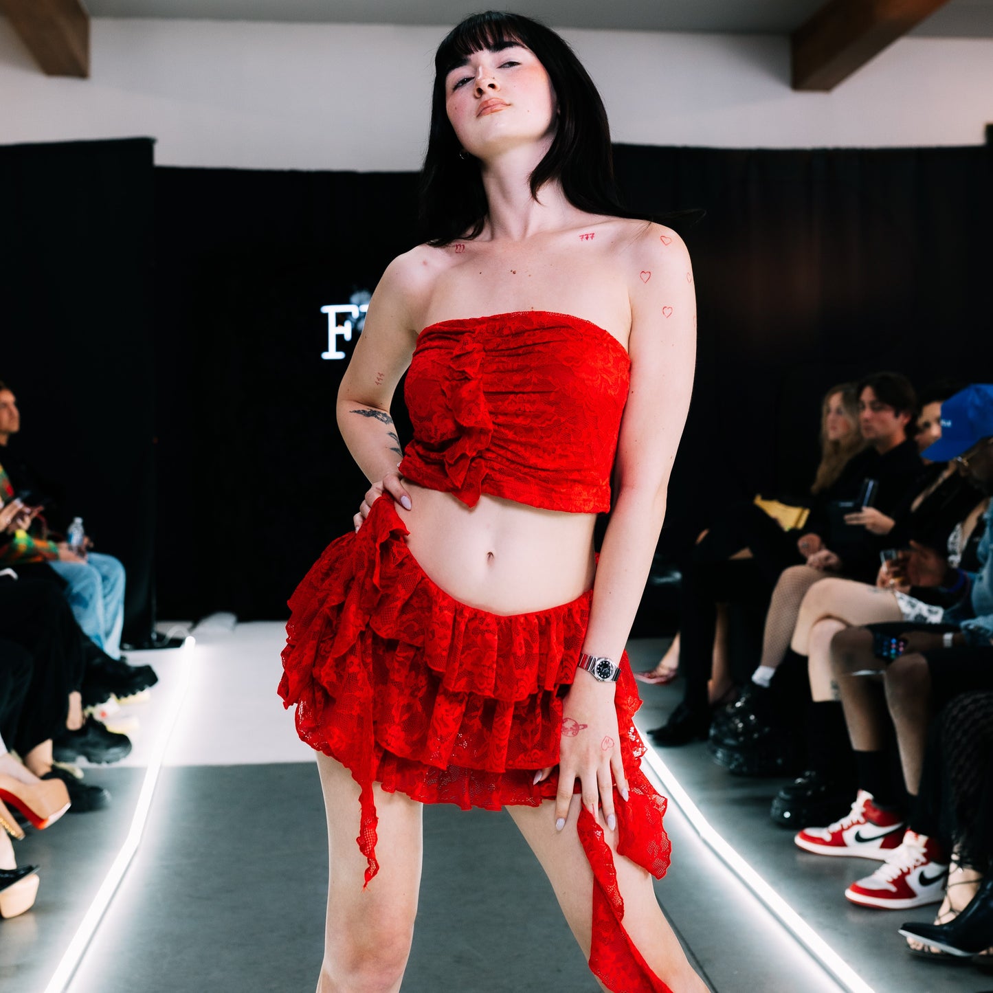 LAFW Red Outfit by Timesless Harmony