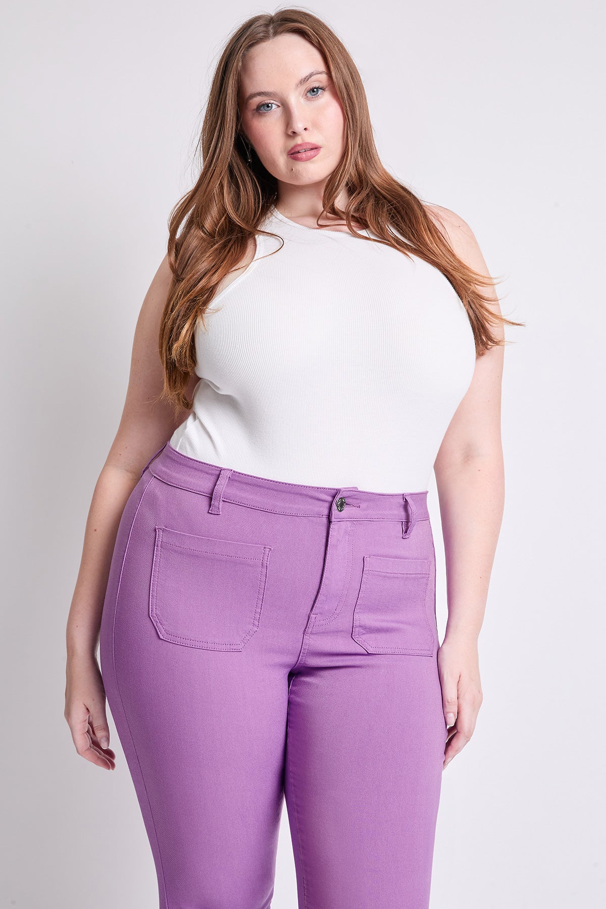 Women's Plus Hyperstretch Crop Straight Leg Pants