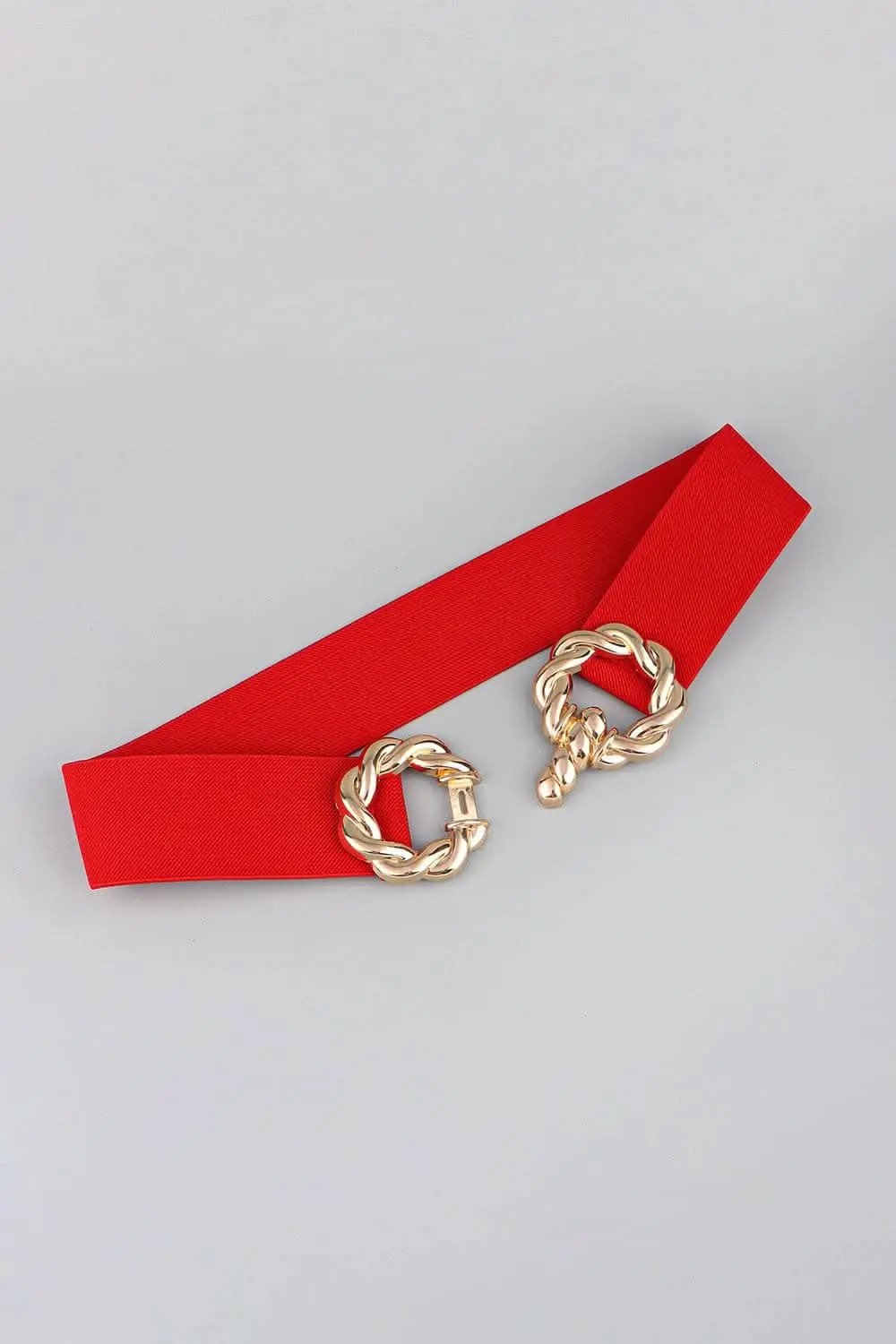Accessories Trendsi Elastic belt with zinc alloy buckle