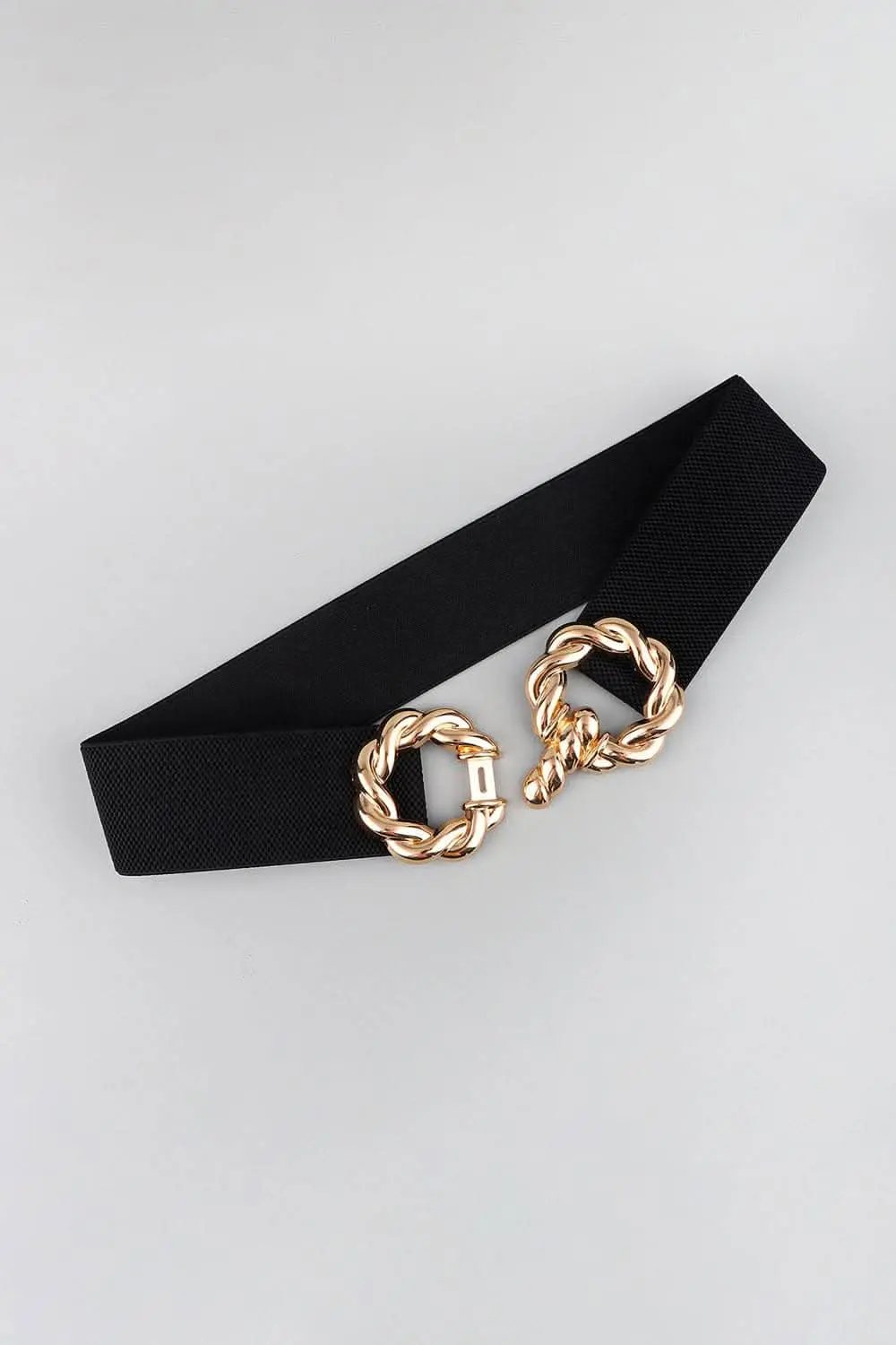 Accessories Trendsi Elastic belt with zinc alloy buckle