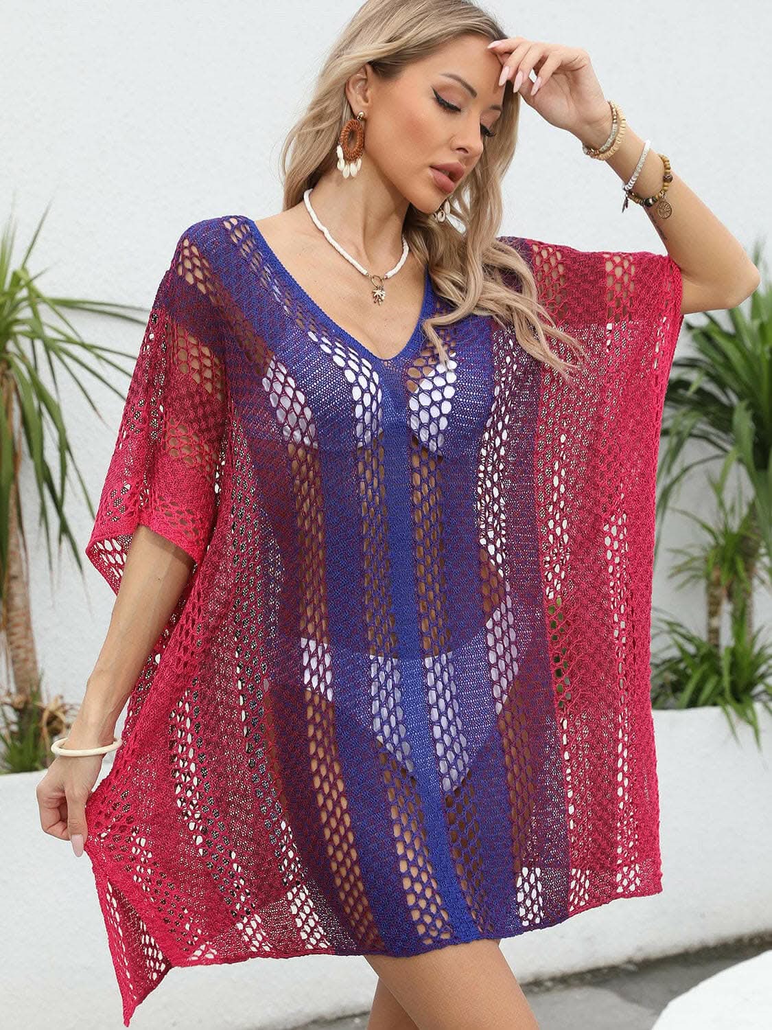 T-Shirts Trendsi just arrived - Elegant Openwork Beach Cover-Up
