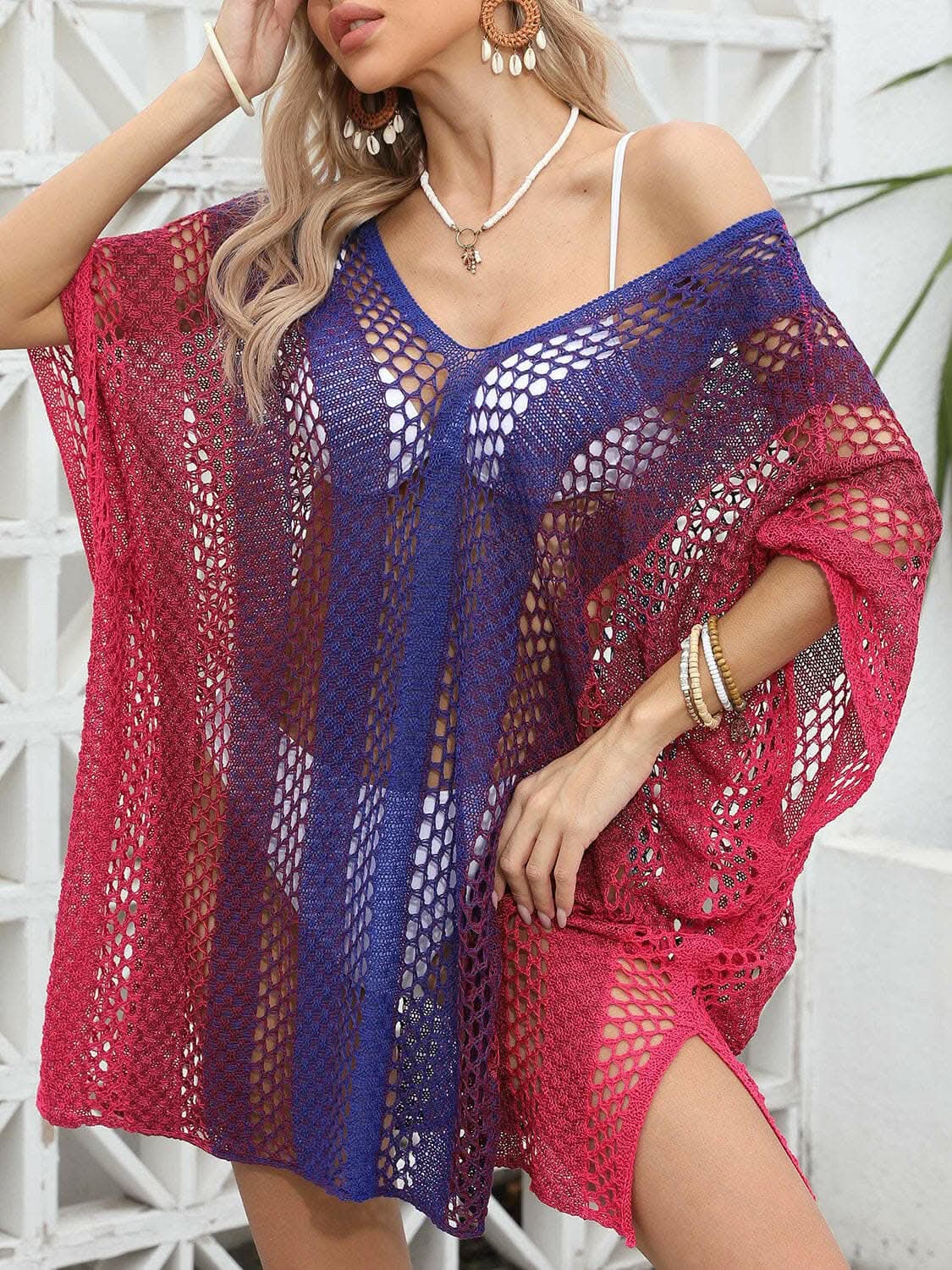 T-Shirts Trendsi just arrived - Elegant Openwork Beach Cover-Up