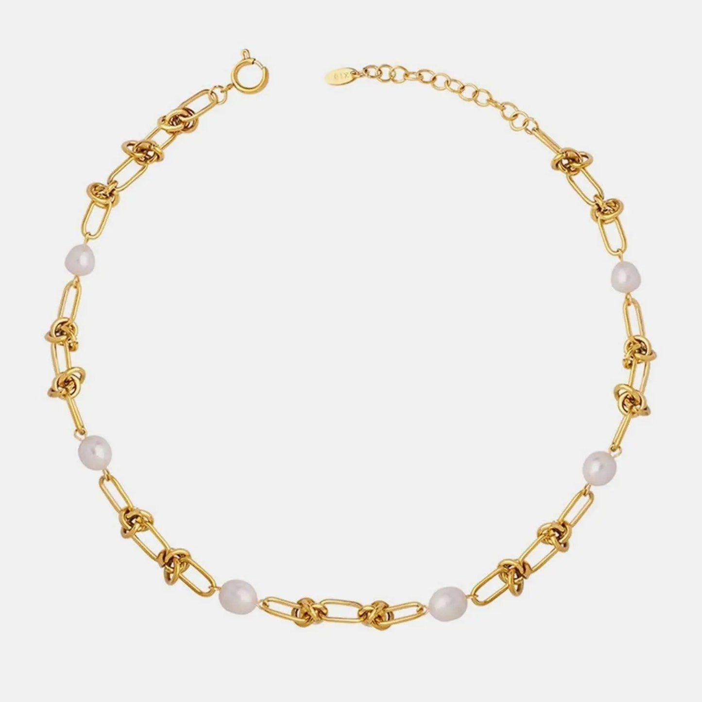 Trendsi Pearl Charm Necklace - Elegant Classic Style Women's