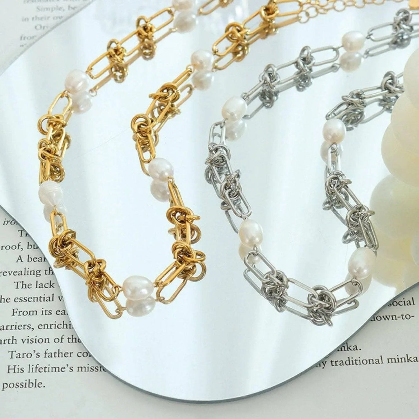 Trendsi Pearl Charm Necklace - Elegant Classic Style Women's