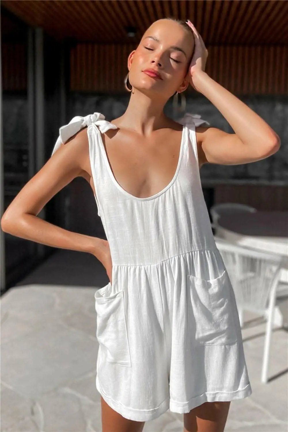 T-Shirts Trendsi just arrived - Elegant Scoop Neck Jumpsuit