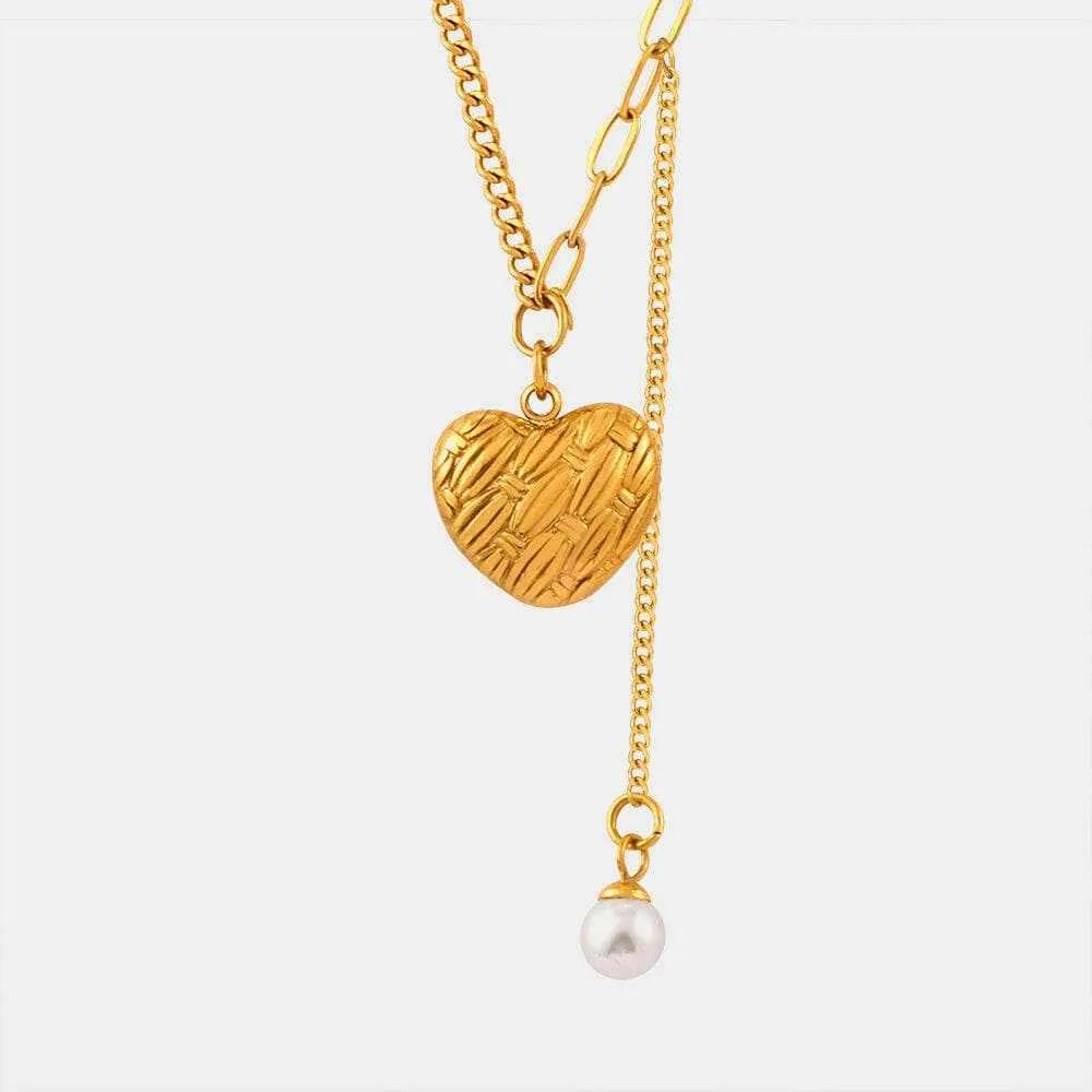 T-Shirts Trendsi Necklaces - Elegant heart pendant necklace