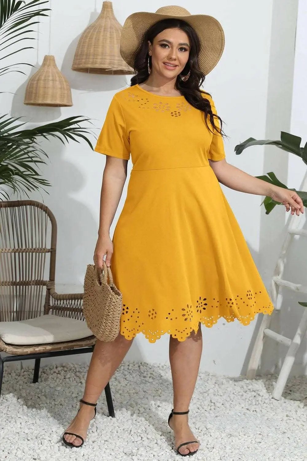Plus Size Maxi Dress by Trendsi — Sheer Flowy Elegance