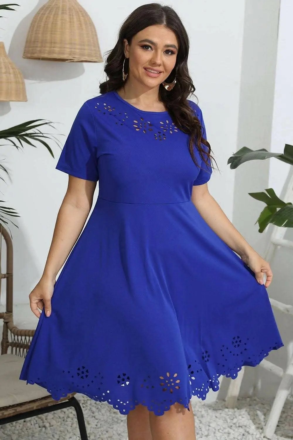 Plus Size Maxi Dress by Trendsi — Sheer Flowy Elegance