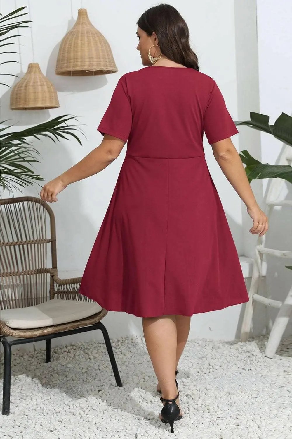 Plus Size Maxi Dress by Trendsi — Sheer Flowy Elegance