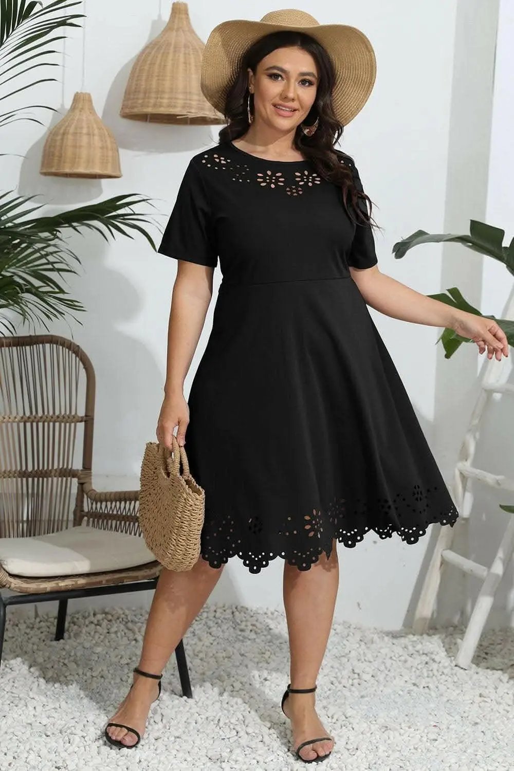 Plus Size Maxi Dress by Trendsi — Sheer Flowy Elegance