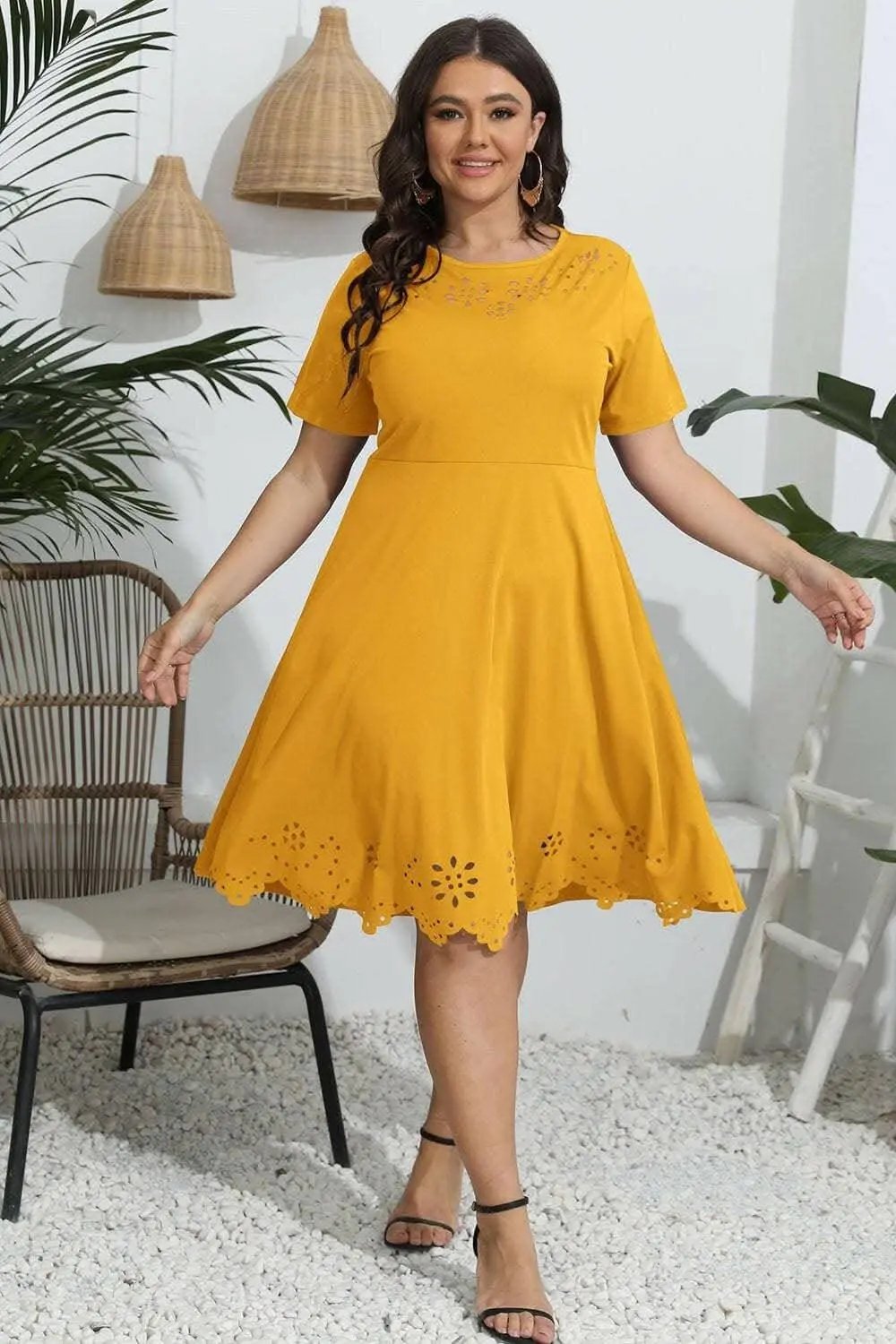 Plus Size Maxi Dress by Trendsi — Sheer Flowy Elegance