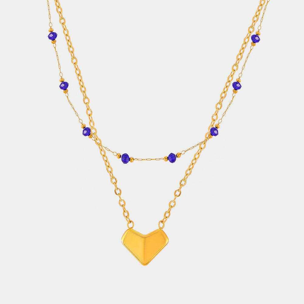 T-Shirts Trendsi Necklaces - Elegant titanium steel crystal necklace