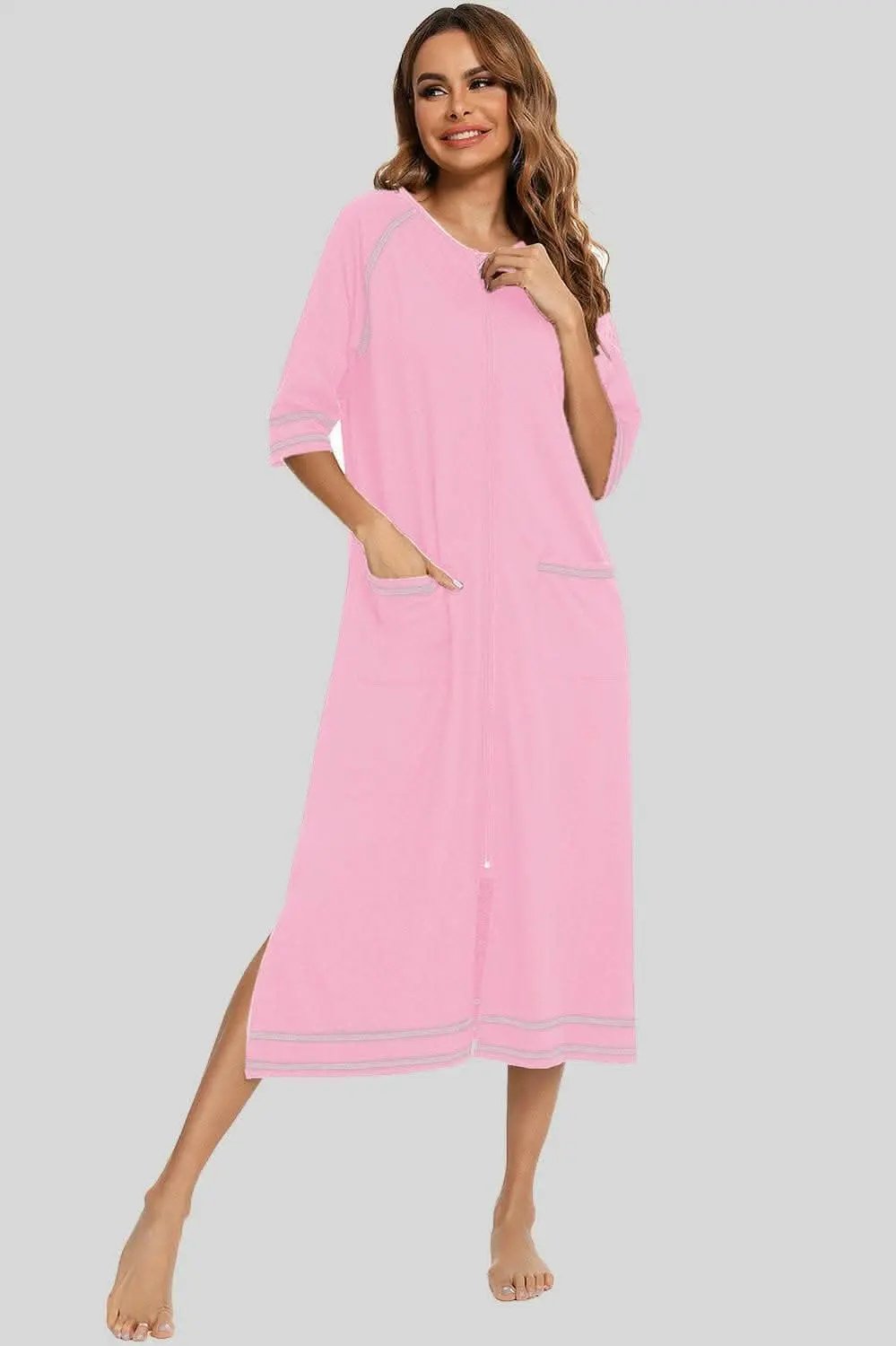 Night Dress With Pockets | Trendsi Comfortable Sleepwear