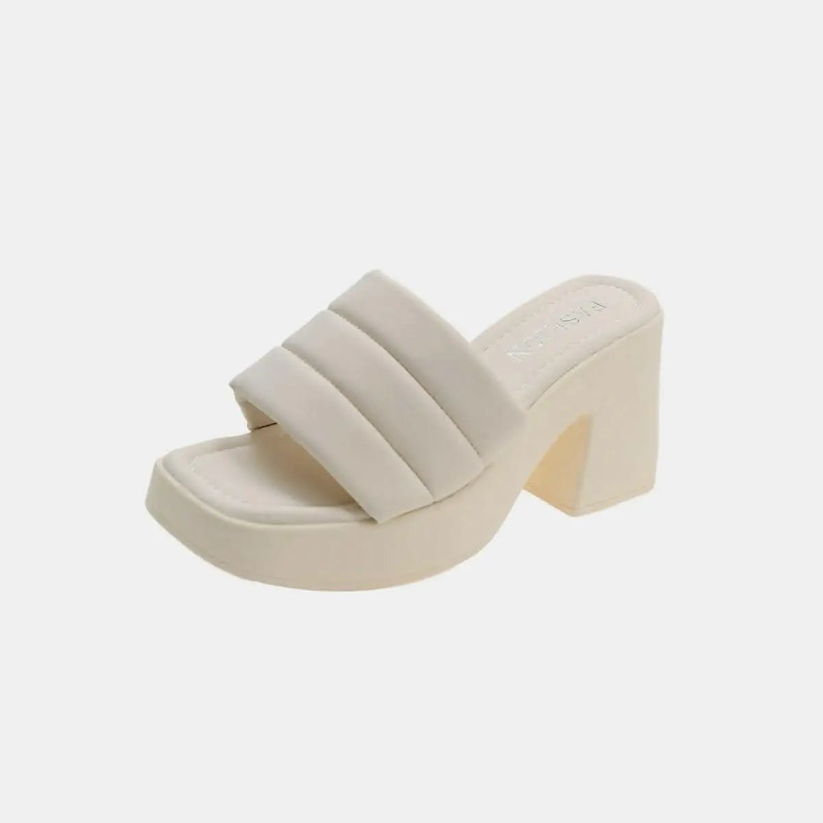 Women's Block Heel Sandals Ivory Trendsi