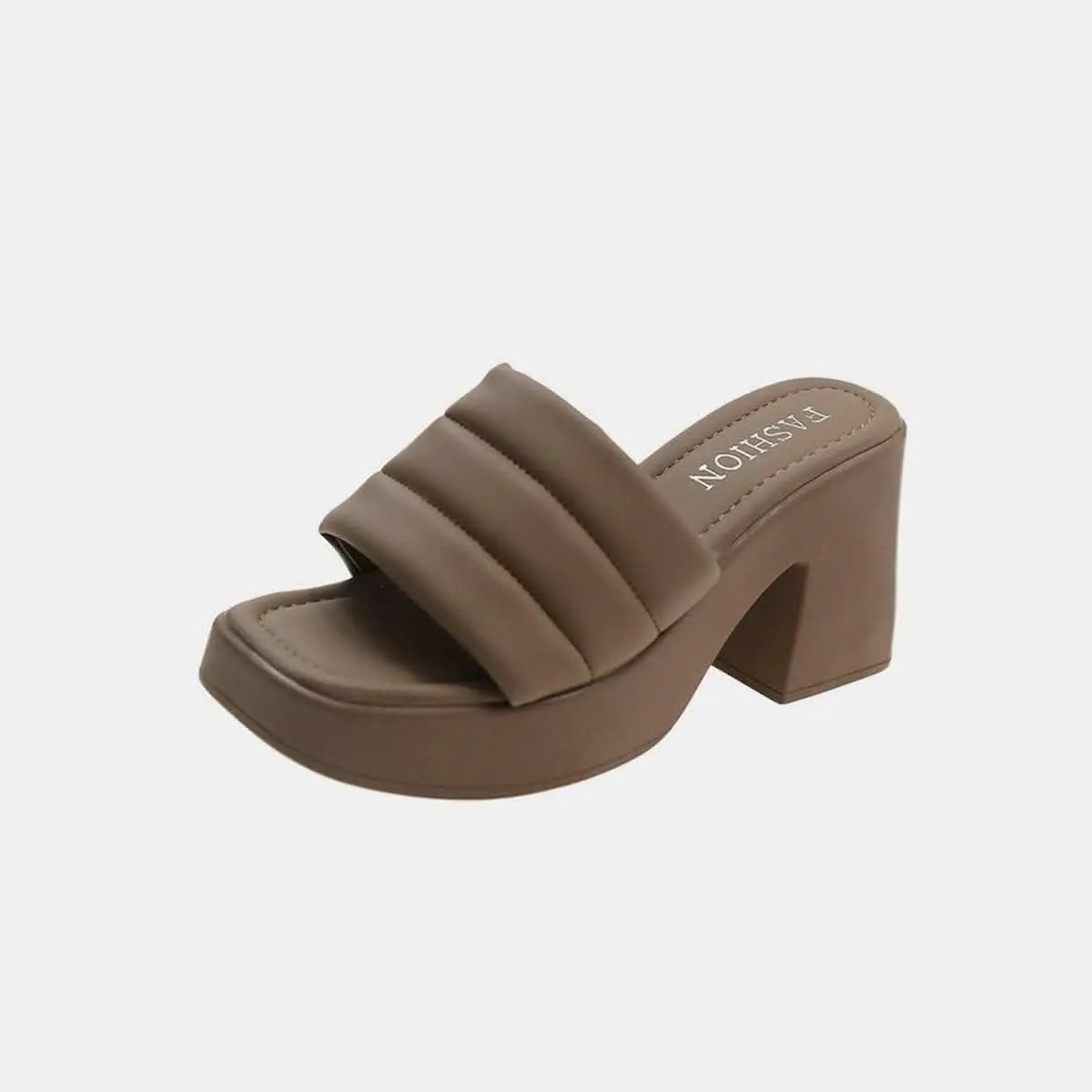 Women's Block Heel Sandals Ivory Trendsi