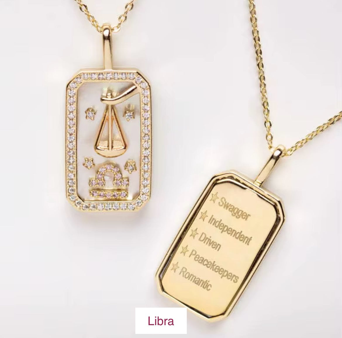 Zodiac Necklace - Double Sides