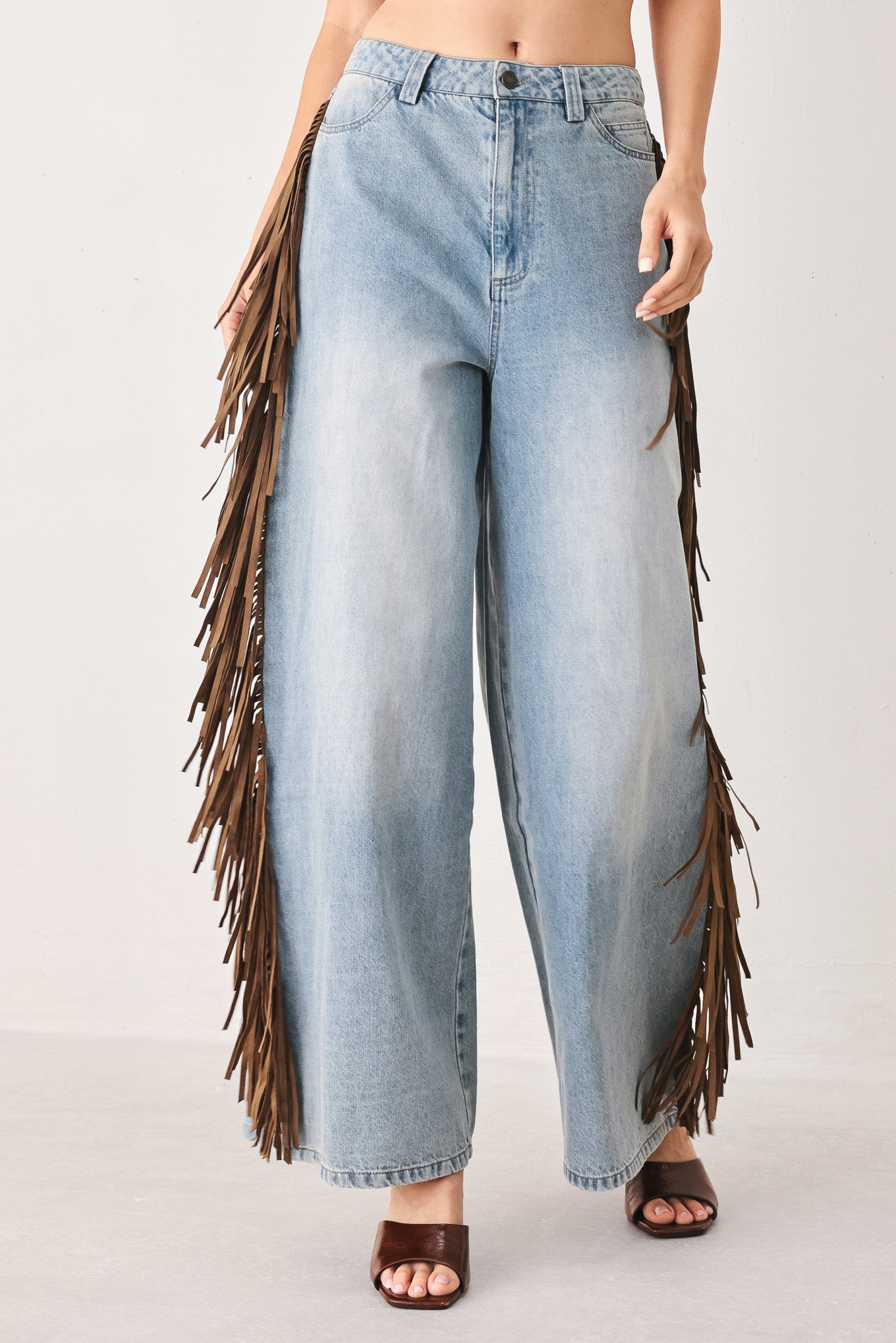 NASHVILLE SIDE WASHED DENIM PANTS