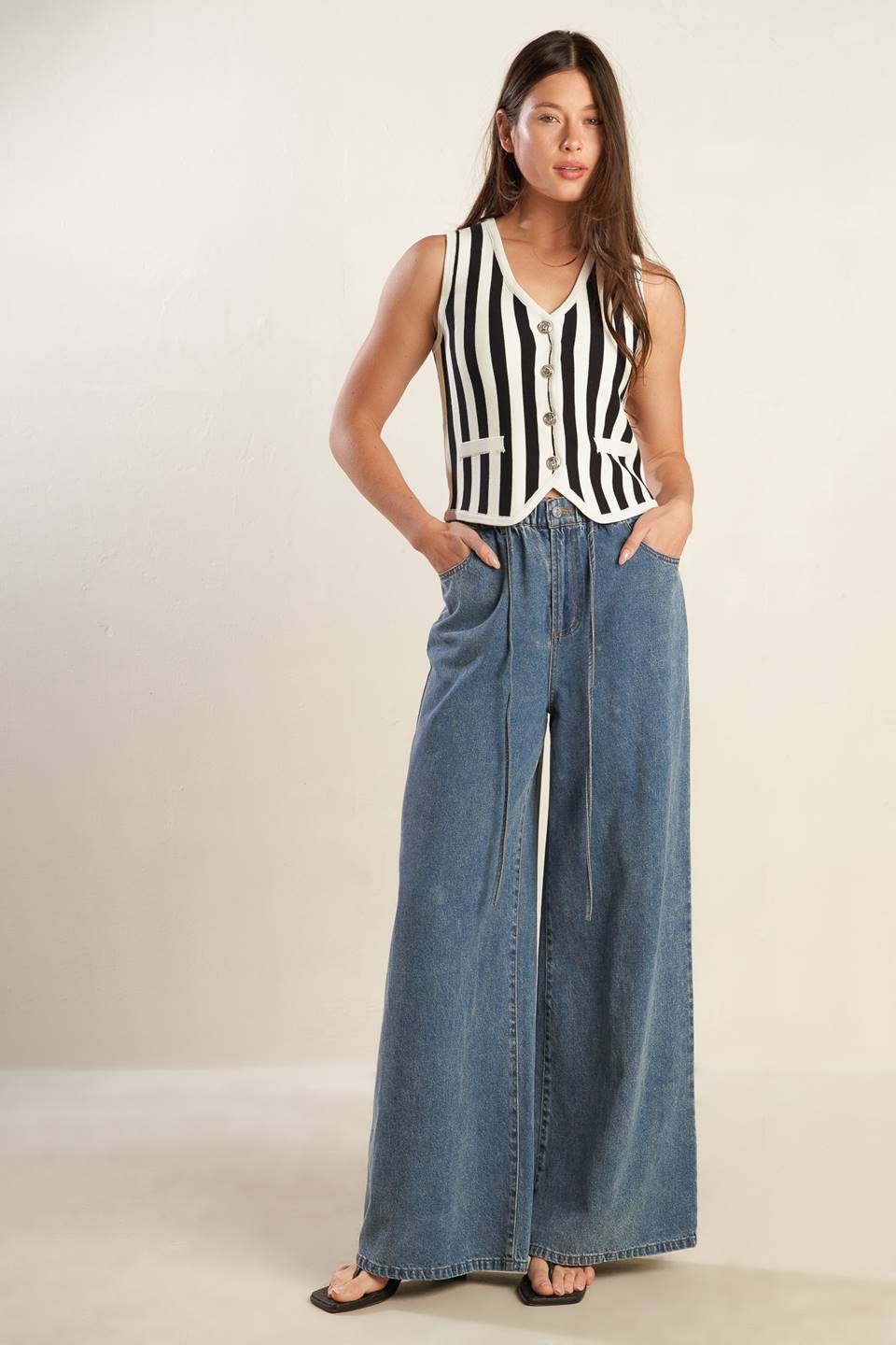 FREE TO DREAM SWEATER KNIT VEST