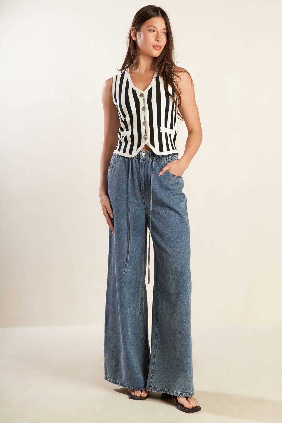 FREE TO DREAM SWEATER KNIT VEST