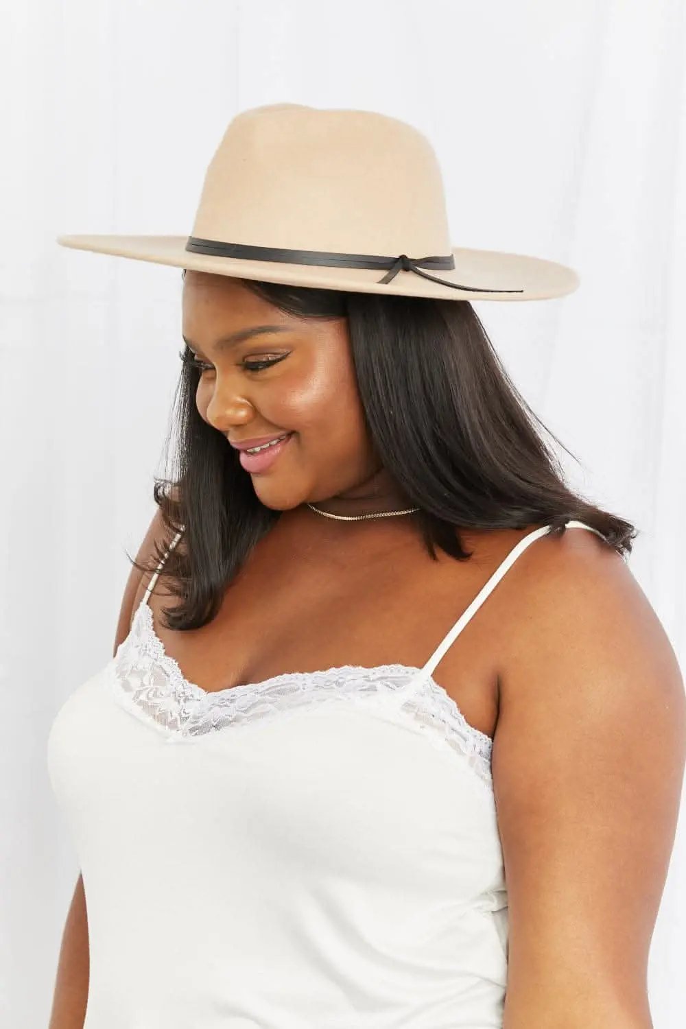Accessories Trendsi Fame fedora hat with leather detail