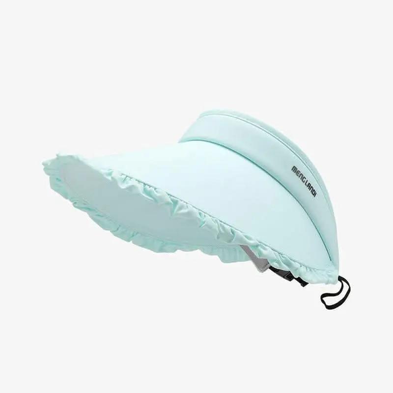 Accessories Trendsi Frilled Ice Silk Sun Hat Women's Outdoor Adjustable Visor