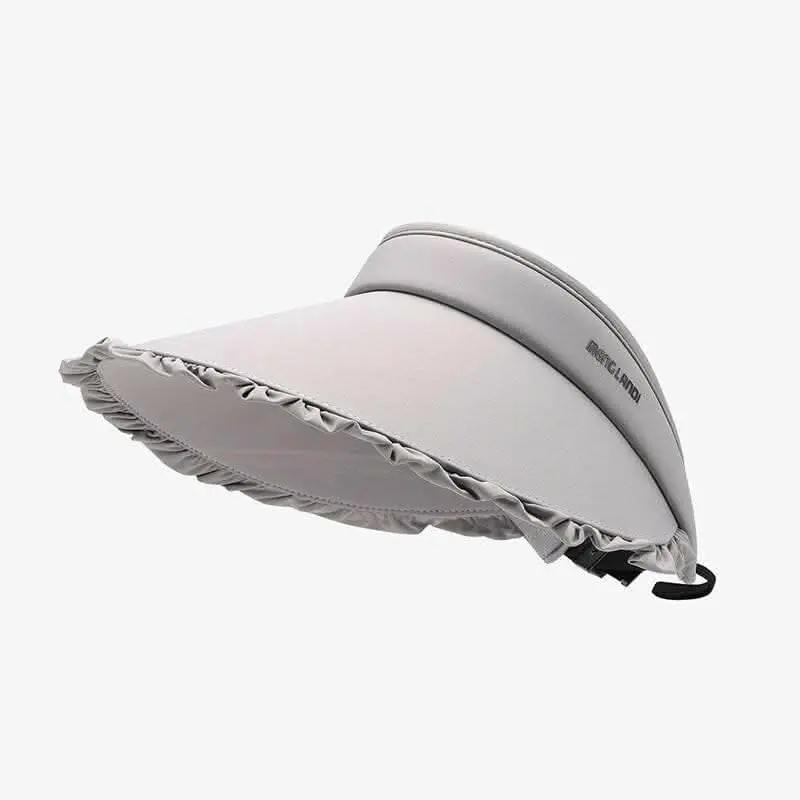 Accessories Trendsi Frilled Ice Silk Sun Hat Women's Outdoor Adjustable Visor