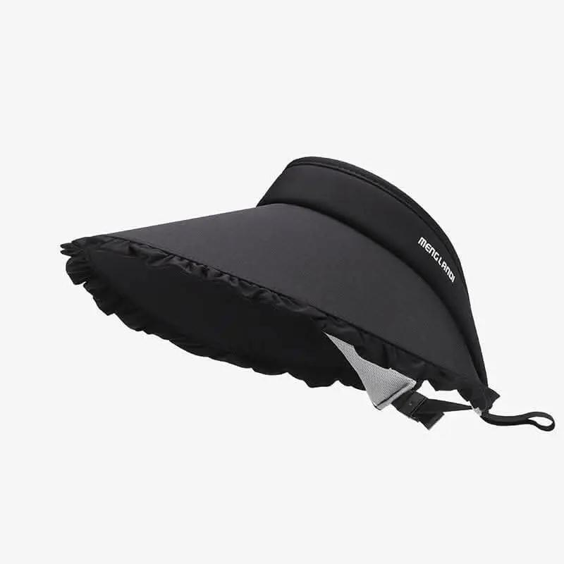 Accessories Trendsi Frilled Ice Silk Sun Hat Women's Outdoor Adjustable Visor