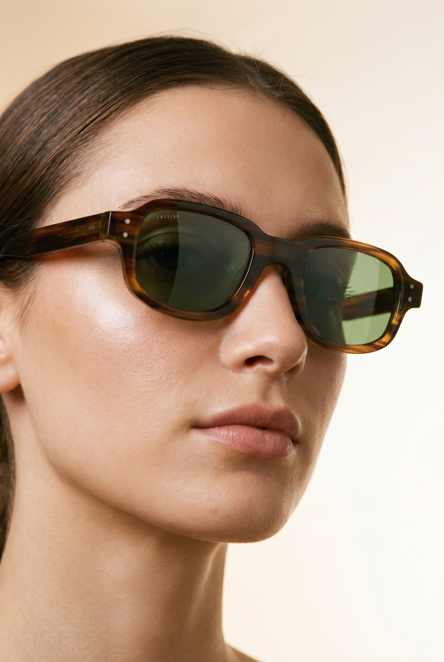 Tres 48mm Rectangle Sunglasses | Mahogany