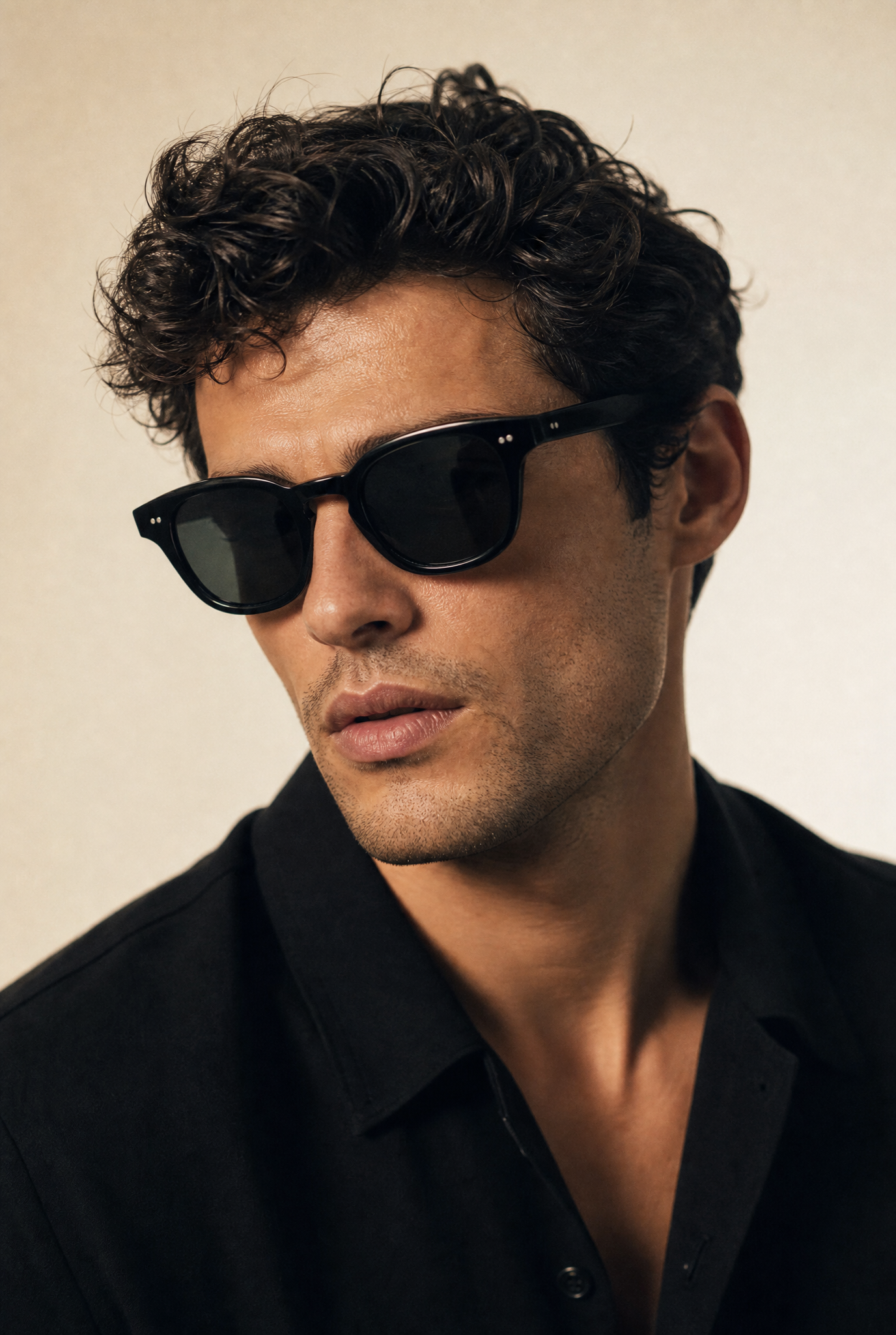 Jamie 46mm Wayfarer Sunglasses | Black
