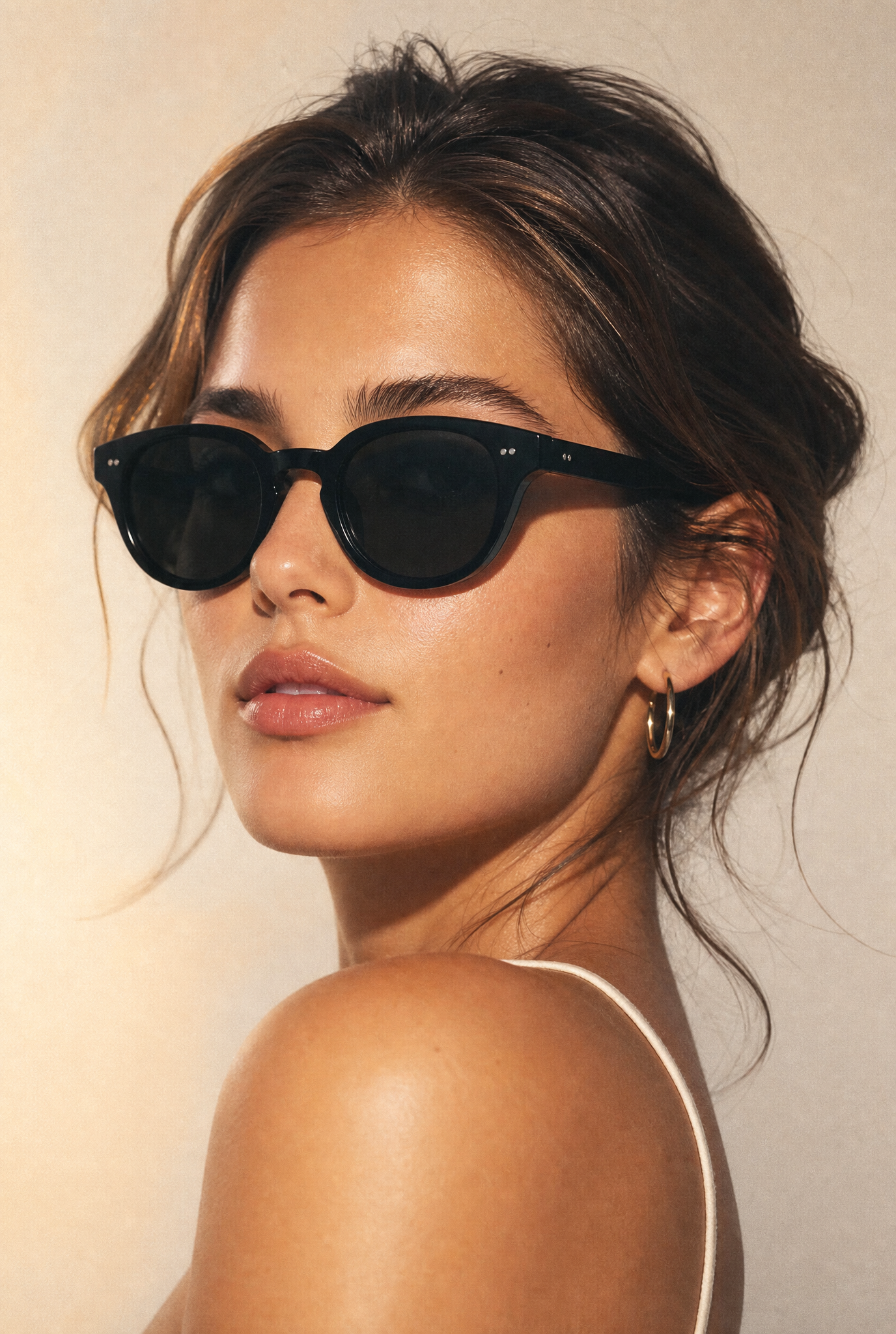 Jamie 46mm Wayfarer Sunglasses | Black