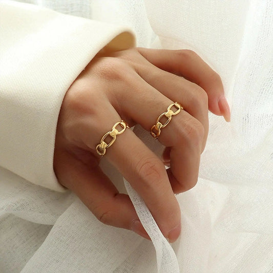 T-Shirts Trendsi just arrived - Gold-plated adjustable titanium ring