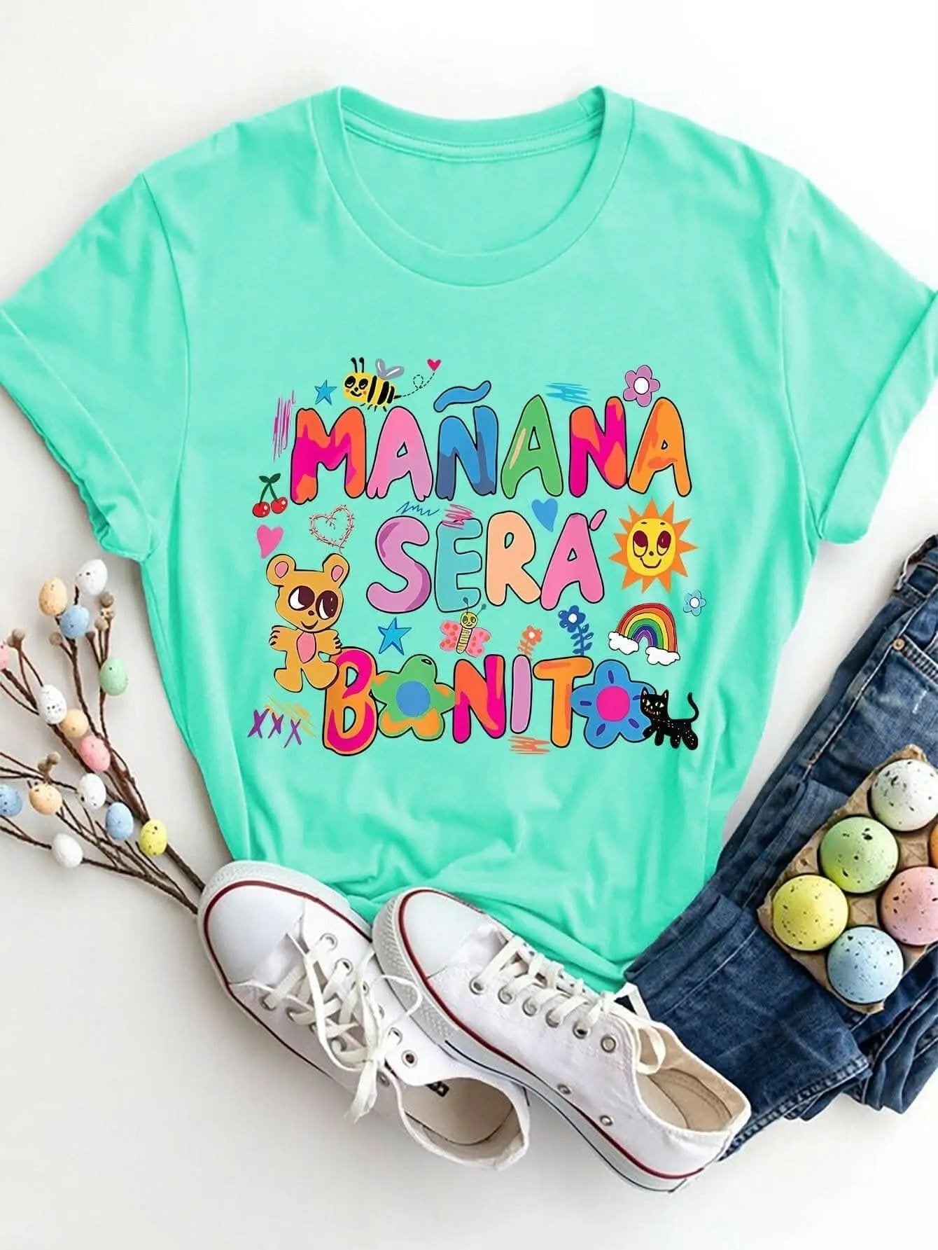 T-Shirts Graphic Print Tee Women's Casual T-Shirt Style Comfort Fit