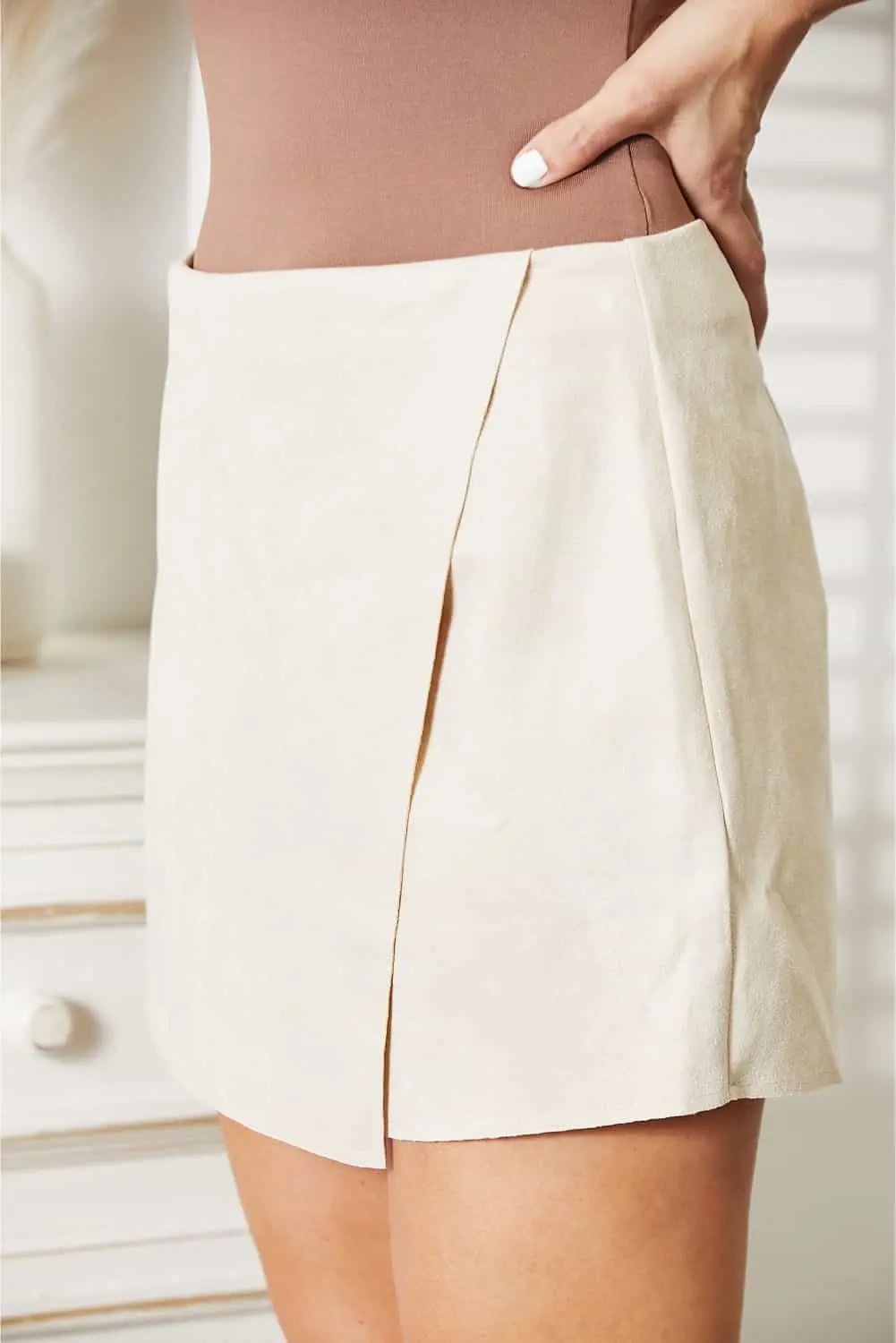 Trendsi Mini Skort Women's Casual Everyday Skirt Shorts with Built-in Shorts