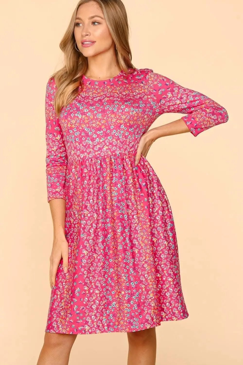 Dresses Trendsi Haptics Floral Dress with Pockets for Effortless S