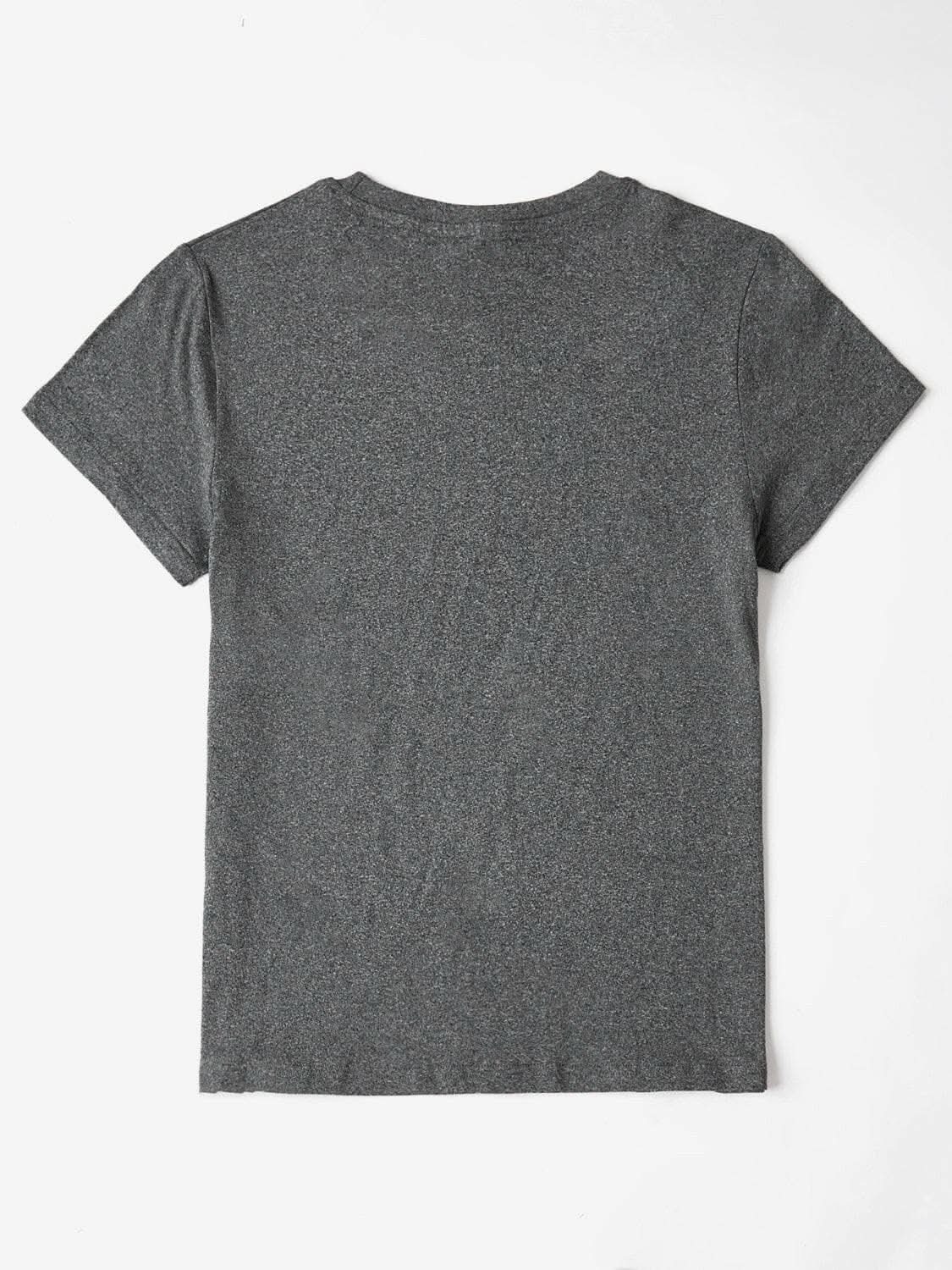 T-Shirts Trendsi Heart Graphic Tee Women's Casual Round Neck Comfort Top